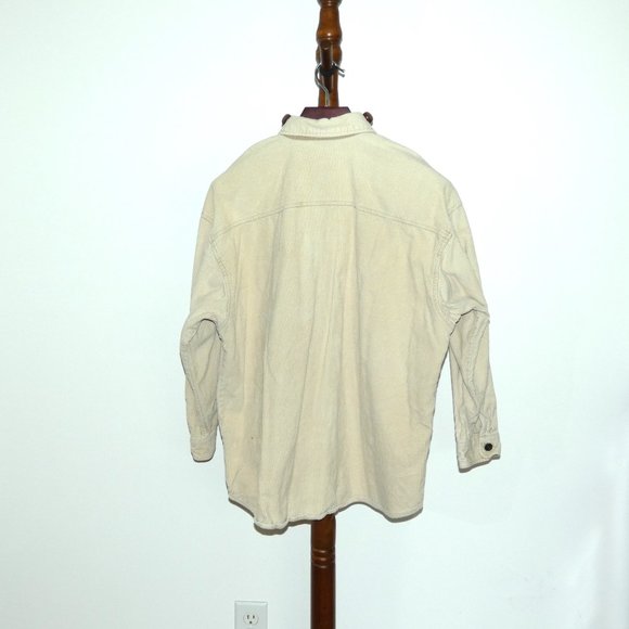 Vintage Kathy Ireland Tan Corduroy Shirt Jacket - Picture 4 of 4